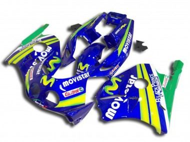 Affordable 1990-1998 Honda CBR250RR Motorcycle Fairings - Blue Yellow Green MoviStar Red Castrol Australia