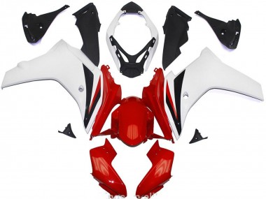 Affordable 2011-2013 Honda CBR600F Abs Motorcycle Fairings - White Red Glossy Black Australia