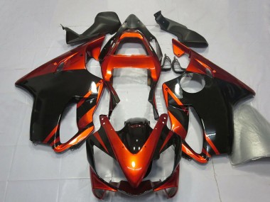 Affordable 2001-2003 Honda CBR600 F4i Motorcycle Fairings - Orange Glossy Black Australia