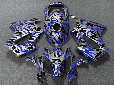 Affordable 2002-2013 Honda VFR 800 Motorcycle Fairings - Blue Camouflage Australia