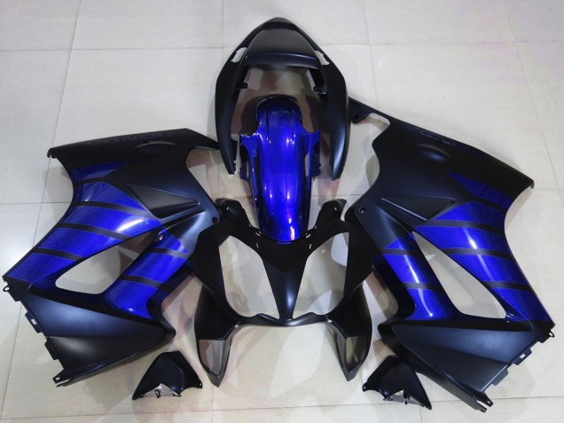 2002-2013 Honda VFR 800 Motorcycle Fairings - Glossy Blue Matte Blue Matte Black Australia