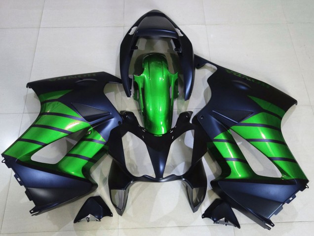 2002-2013 Honda VFR 800 Motorcycle Fairings - Green Matte Black Australia