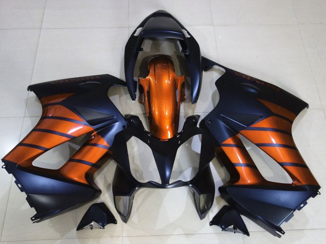 2002-2013 Honda VFR 800 Motorcycle Fairings - Orange Matte Blue Matte Black Australia