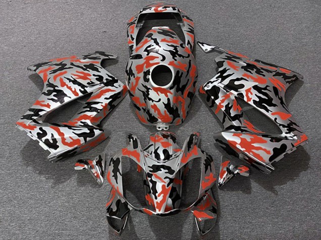 2002-2013 Honda VFR 800 Motorcycle Fairings - Red Camouflage Australia
