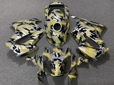 Affordable 2002-2013 Honda VFR 800 Motorcycle Fairings - Yellow Camouflage Australia