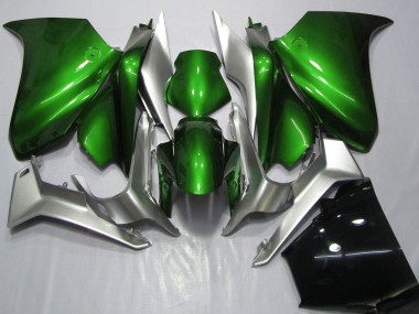 Affordable 2010-2014 Honda VFR 1200 Motorcycle Fairings - Silver Green Australia