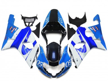 Affordable 2000-2002 Suzuki GSXR 1000 Motorcycle Fairings - Blue White Black 05 Australia