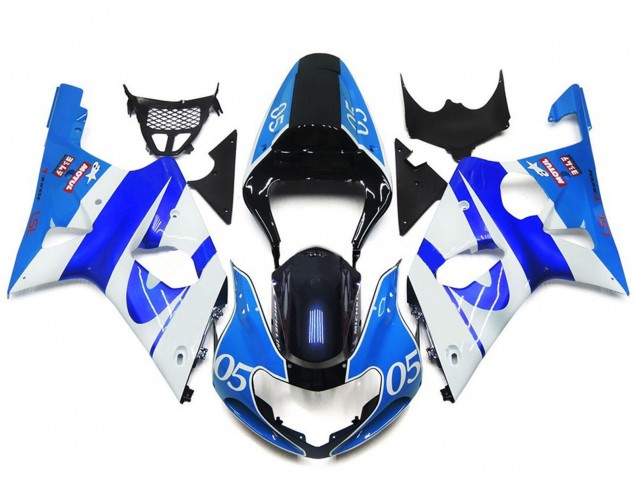 2000-2002 Suzuki GSXR 1000 Motorcycle Fairings - Blue White Black 05 Australia