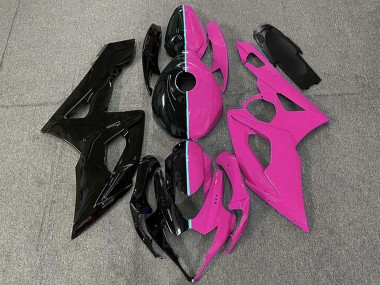Affordable 2005-2006 Suzuki GSXR 1000 Motorcycle Fairings - Glossy Black and Pink Australia