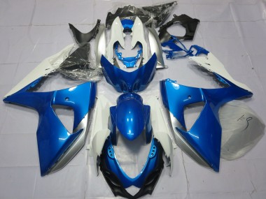 Affordable 2009-2016 Suzuki GSXR 1000 Motorcycle Fairings - Blue White Australia