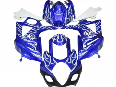 Affordable 2007-2008 Suzuki GSXR 1000 Motorcycle Fairings - Blue White Flame Australia