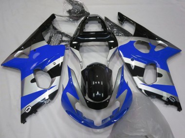 Affordable 2000-2002 Suzuki GSXR 1000 Motorcycle Fairings - Blue Silver Black OEM Style Australia