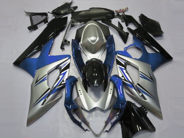 2005-2006 Suzuki GSXR 1000 Motorcycle Fairings - Blue Silver Black Australia