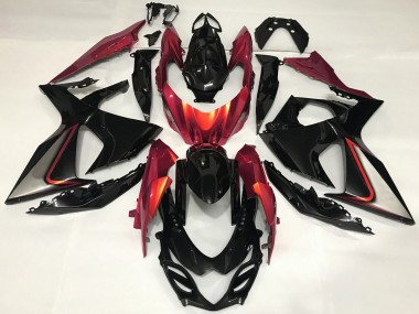 Affordable 2009-2016 Suzuki GSXR 1000 Motorcycle Fairing - Glossy Black Red Australia