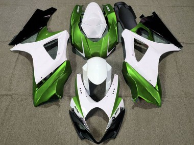 Affordable 2007-2008 Suzuki GSXR 1000 Motorcycle Fairings - White Green Black Australia
