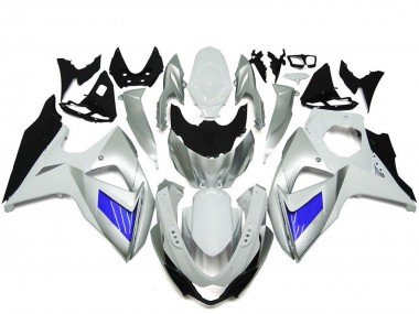 Affordable 2009-2016 Suzuki GSXR 1000 Motorcycle Fairing - White Blue Australia