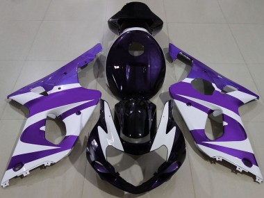 Affordable 2000-2002 Suzuki GSXR 1000 Motorcycle Fairings - Purple White Black Australia