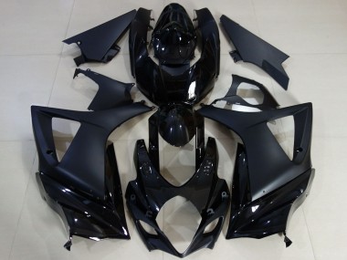 Affordable 2007-2008 Suzuki GSXR 1000 Motorcycle Fairing - Glossy Black Matte Black Australia