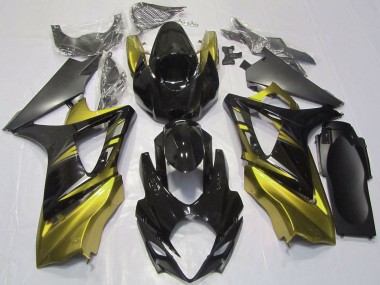 Affordable 2007-2008 Suzuki GSXR 1000 Motorcycle Fairings - Glossy Black Yellow Australia