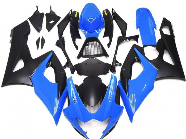 2005-2006 Suzuki GSXR 1000 Motorcycle Fairings - Blue Matte Black Yellow Australia