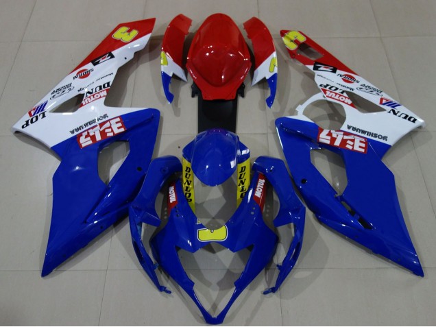 2005-2006 Suzuki GSXR 1000 Motorcycle Fairings - White Red Blue Yellow Australia