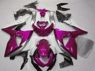 Affordable 2009-2016 Suzuki GSXR 1000 Motorcycle Fairings - Pink White Australia