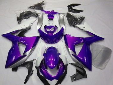 Affordable 2009-2016 Suzuki GSXR 1000 Motorcycle Fairings - Purple White Australia