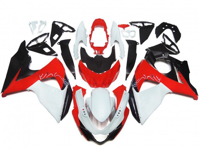 2009-2016 Suzuki GSXR 1000 Motorcycle Fairing Kits - White Red Black Australia