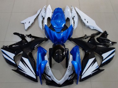 Affordable 2009-2016 Suzuki GSXR 1000 Motorcycle Fairing - White Blue Black Australia