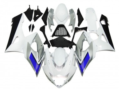 Affordable 2005-2006 Suzuki GSXR 1000 Motorcycle Fairings - Glossy White Silver Blue Australia