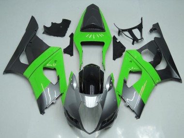 Affordable 2003-2004 Suzuki GSXR 1000 Motorcycle Fairings - Green Silver Black Australia