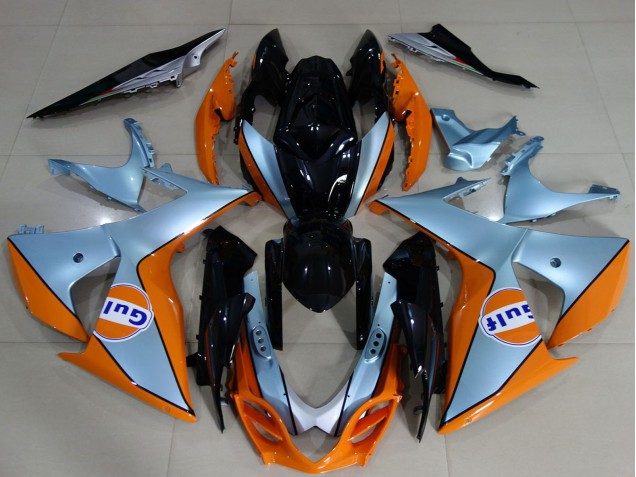 2009-2016 Suzuki GSXR 1000 Motorcycle Fairings - Light Blue Orange Black Gulf Australia