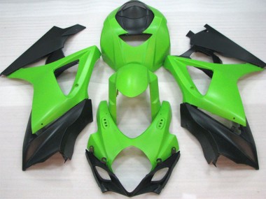 Affordable 2007-2008 Suzuki GSXR 1000 Motorcycle Fairings - Green Matte Black Australia