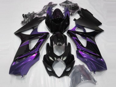 Affordable 2007-2008 Suzuki GSXR 1000 Motorcycle Fairings - Glossy Black Purple Australia