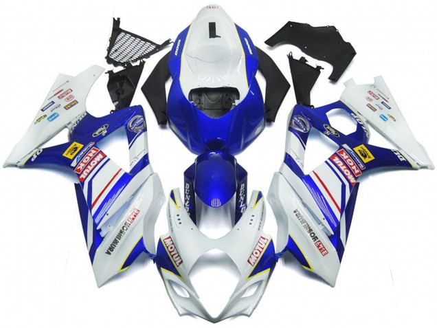 2007-2008 Suzuki GSXR 1000 Motorcycle Fairings - White Blue Red Yellow Australia