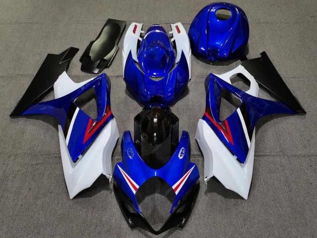 2007-2008 Suzuki GSXR 1000 Motorcycle Fairings - White Blue Red Black OEM Style Australia