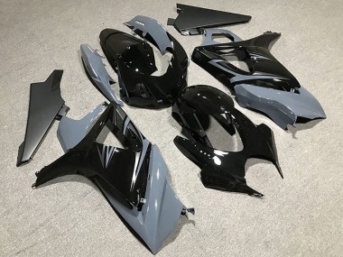 Affordable 2007-2008 Suzuki GSXR 1000 Motorcycle Fairings - Nardo Grey Glossy Black OEM Style Australia