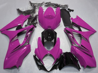 Affordable 2007-2008 Suzuki GSXR 1000 Motorcycle Fairings - Pink Glossy Black OEM Style Australia