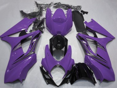 Affordable 2007-2008 Suzuki GSXR 1000 Motorcycle Fairings - Purple Glossy Black OEM Style Australia