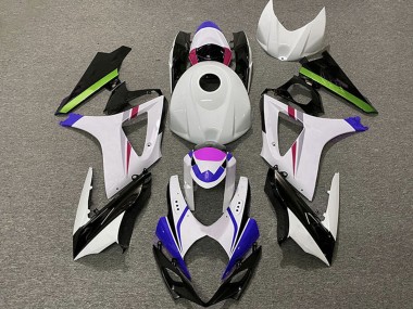 Affordable 2007-2008 Suzuki GSXR 1000 Motorcycle Fairings - White Blue Green Black Racing Australia