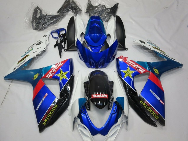 2009-2016 Suzuki GSXR 1000 Motorcycle Fairings - Blue Red Black White RockStar Australia