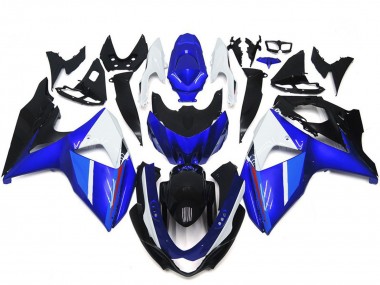 Affordable 2009-2016 Suzuki GSXR 1000 Motorcycle Fairings - White Blue Black Australia