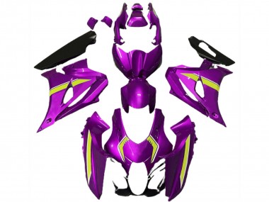 Affordable 2017-2024 Suzuki GSXR 1000 Motorcycle Fairings - Pink Yellow Style Australia
