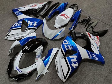 Affordable 2009-2016 Suzuki GSXR 1000 Motorcycle Fairings - White Blue Black Tyco Australia