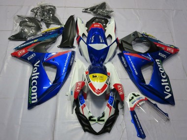 Affordable 2009-2016 Suzuki GSXR 1000 Motorcycle Fairings - White Blue Yellow Red Voltcom 22 Australia