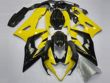Affordable 2005-2006 Suzuki GSXR 1000 Motorcycle Fairings - Yellow Glossy Black Australia