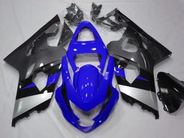 Affordable 2004-2005 Suzuki GSXR 600 / GSXR 750 Motorcycle Fairings - Blue Silver Grey Black Australia