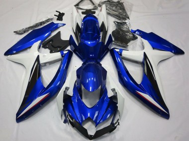 Affordable 2008-2010 Suzuki GSXR 600 / GSXR 750 Motorcycle Fairings - White Blue Black Australia