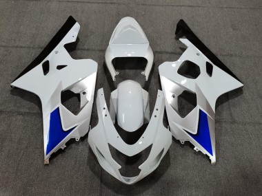 Affordable 2004-2005 Suzuki GSXR 600 / GSXR 750 Motorcycle Fairing Kits - White Blue Black Australia