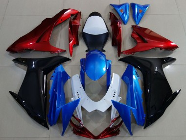 Affordable 2011-2024 Suzuki GSXR 600 / GSXR 750 Motorcycle Fairings - White Blue Red Black Australia